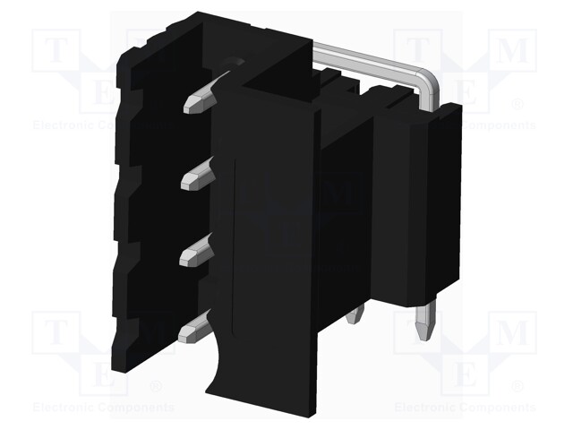 Connector: pluggable terminal block; socket; male; side,angled