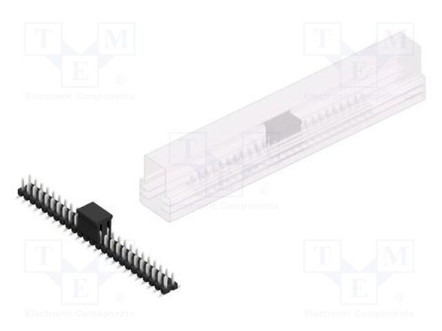 Connector: pin strips; pin header; male; PIN: 50; 2.54mm; SMT; 2x25