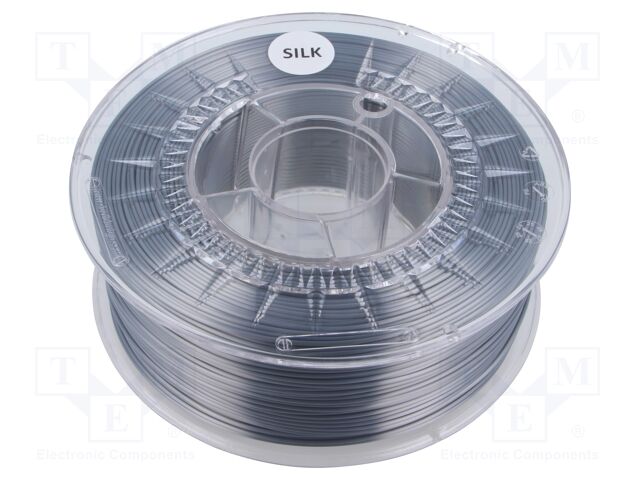 Filament: SILK; Ø: 1.75mm; silver; 225÷245°C; 1kg