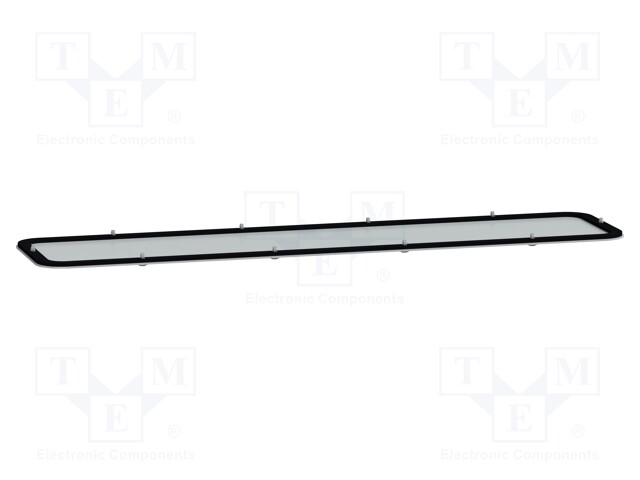 Cable gland plate; steel; W: 130mm; L: 545mm; Spacial S3D; D: 1.5mm