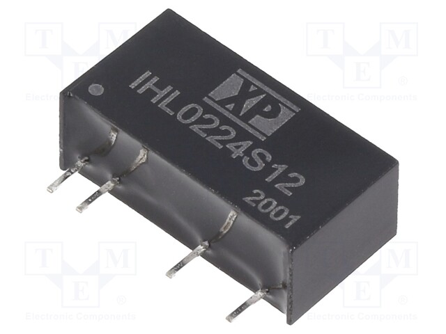 Isolated Board Mount DC/DC Converter, ITE, 1 Output, 2 W, 12 V, 167 mA