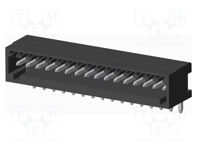 Connector: pluggable terminal block; socket; male; on PCBs