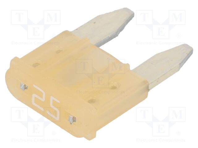 Fuse: fuse; 25A; 58VDC; automotive; 10.9mm; Mini