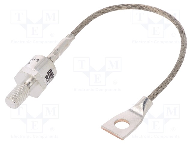Diode: stud rectifying; 1.6kV; 1.55V; 20A; cathode stud; E9; M6