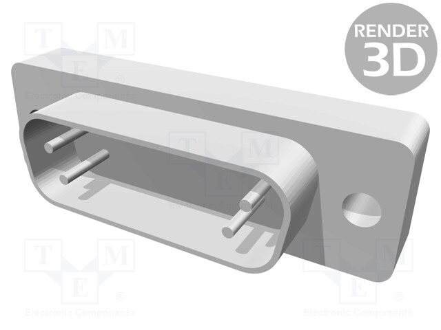 D-Sub; PIN: 15; socket; male; straight; THT; UNC4-40