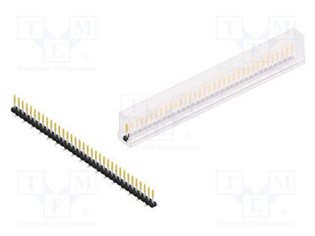 Connector: pin strips; pin header; male; PIN: 35; 2.54mm; SMT; 1x35