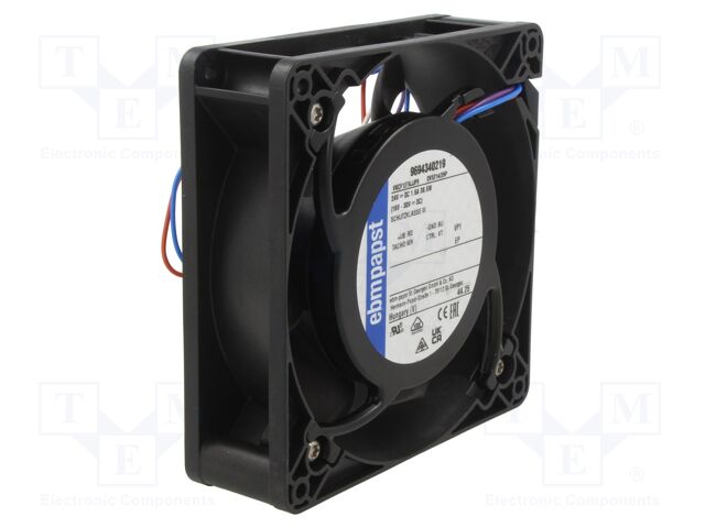 Fan: DC; axial; 127x127x38mm; 320m3/h; 62dBA; ball bearing; 6000rpm