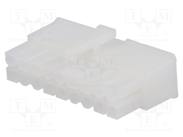 Plug; wire-wire/PCB; female; N42W; 4.2mm; PIN: 18; w/o contacts