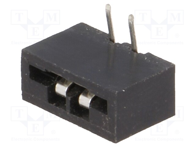 Connector: FFC (FPC); angled 90°; PIN: 2; NON-ZIF; THT; tinned; 20mΩ