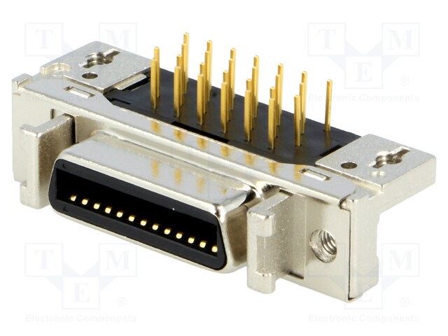 Connector: MDR; PIN: 26; shielded; Locking: latch; socket; female