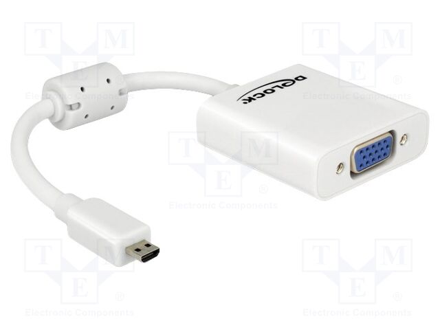 Converter; D-Sub 15pin socket,micro HDMI plug,VGA female