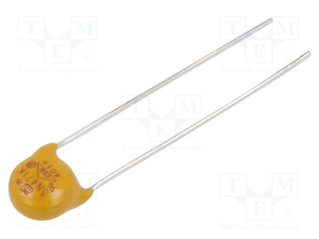 Varistor: zinc-oxide; THT; 300VAC; 385VDC; 470V; 400A; 17.5J; 100mW