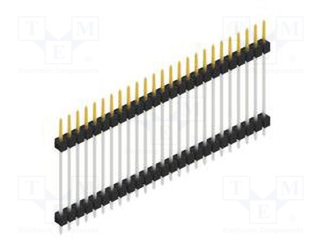 Connector: pin strips; pin header; male; PIN: 25; 2.54mm; THT; 1x25