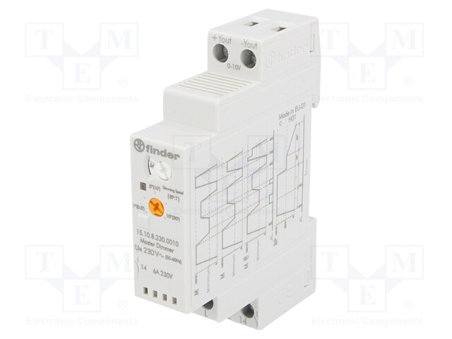 Relay: installation; with dimmer; NO; Mounting: DIN; -10÷50°C; IP20