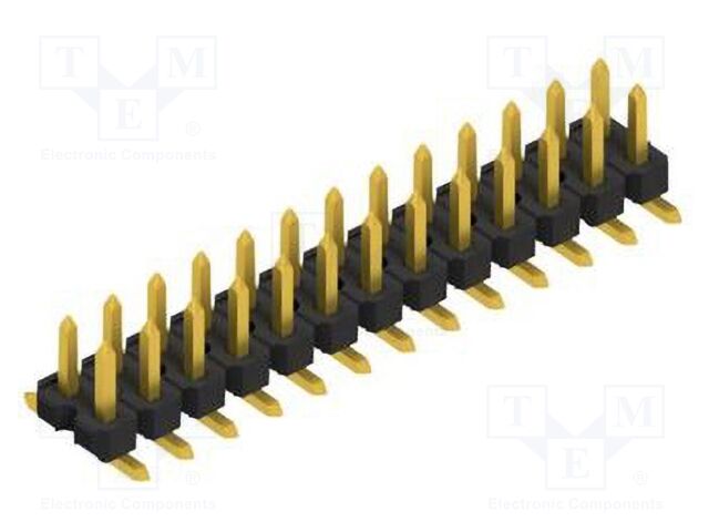 Connector: pin strips; pin header; male; PIN: 26; 2.54mm; SMT; 2x13