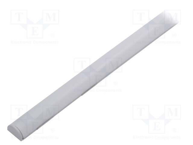 Profiles for LED modules; white; surface; natural; L: 1m; anodized