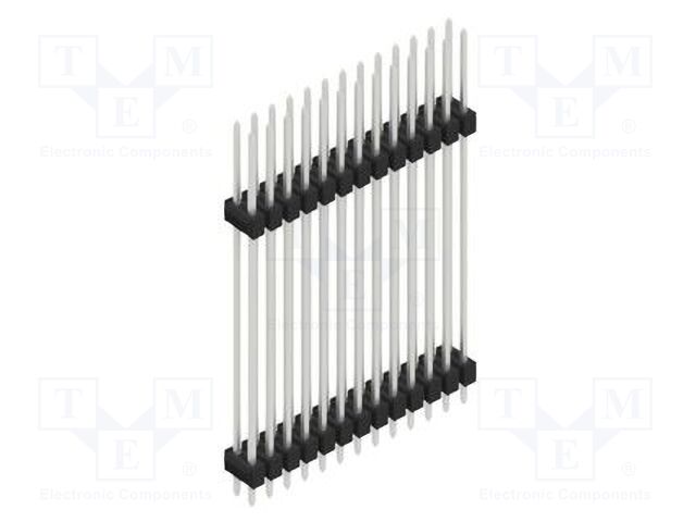 Connector: pin strips; pin header; male; PIN: 26; 2.54mm; THT; 2x13