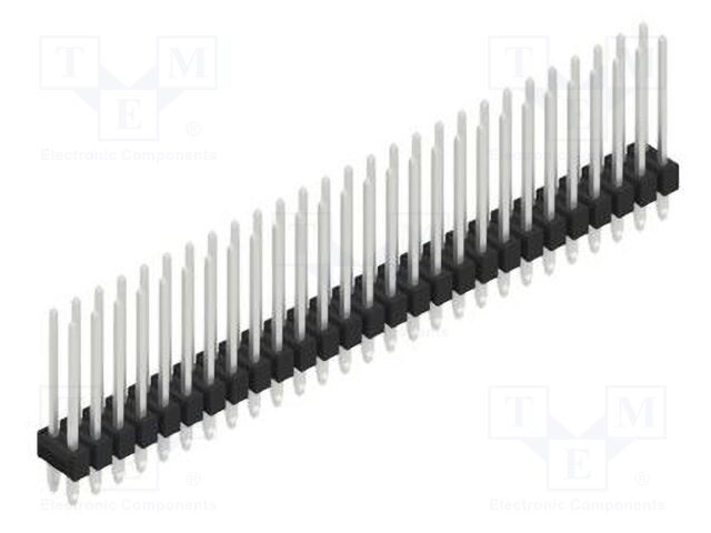 Connector: pin strips; pin header; male; PIN: 54; 2.54mm; THT; 2x27