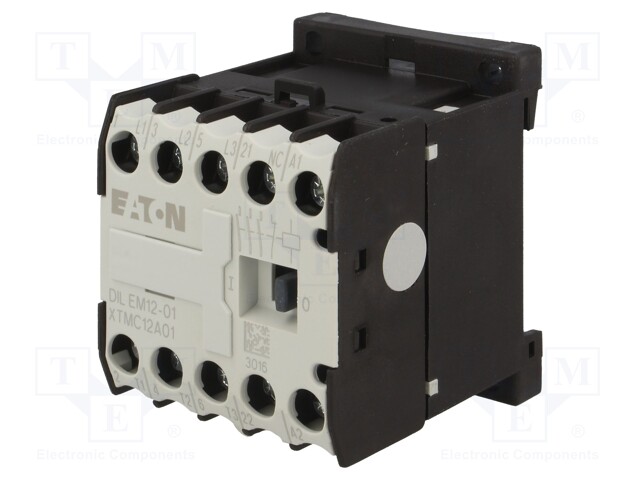 Contactor: 3-pole; NO x3; Auxiliary contacts: NC; 24VAC; 12A; DIN