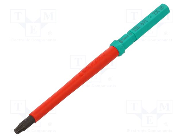 Interchangeable blade; Torx®; insulated; TX25; 157mm; 1kVAC