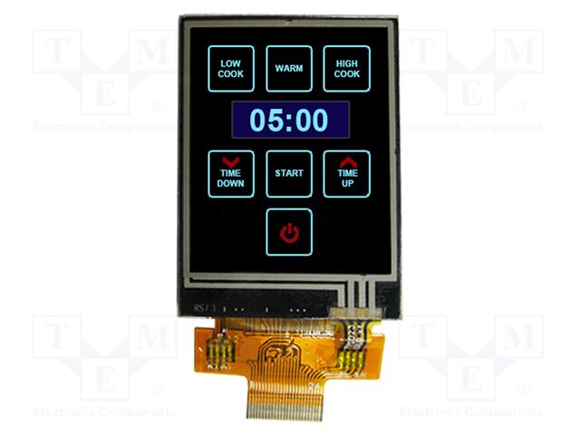 Display: TFT; 128x160; Illumin: LED; Window dimensions: 30x37mm
