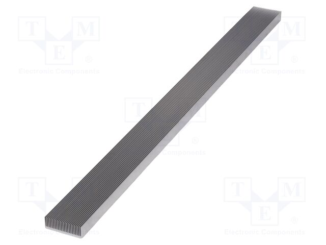 Heatsink: extruded; grilled; natural; L: 1000mm; W: 75mm; H: 25mm
