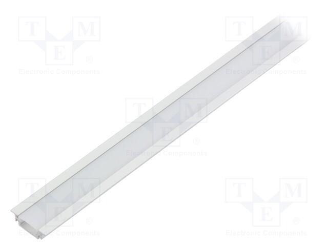 Profiles for LED modules; white; recessed; natural; L: 1m