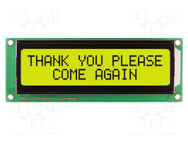 Display: LCD; STN Positive; 16x2; grey; 122x44mm; LED; 5V