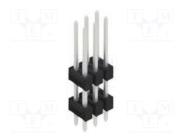 Connector: pin strips; pin header; male; PIN: 6; 2.54mm; THT; 2x3