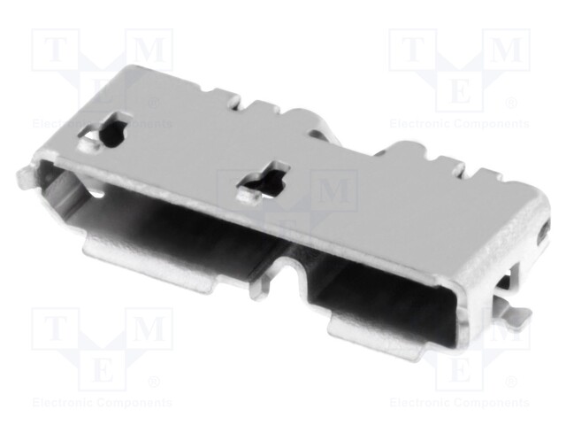 Socket; USB B micro; on PCBs; SMT; horizontal; double; USB 3.0