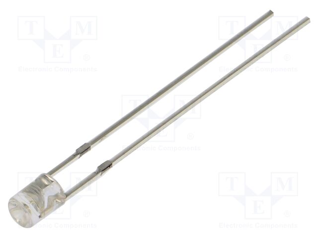 LED; green; 3mm; 750mcd; 140°; Front: recessed; 5VDC; No.of term: 2
