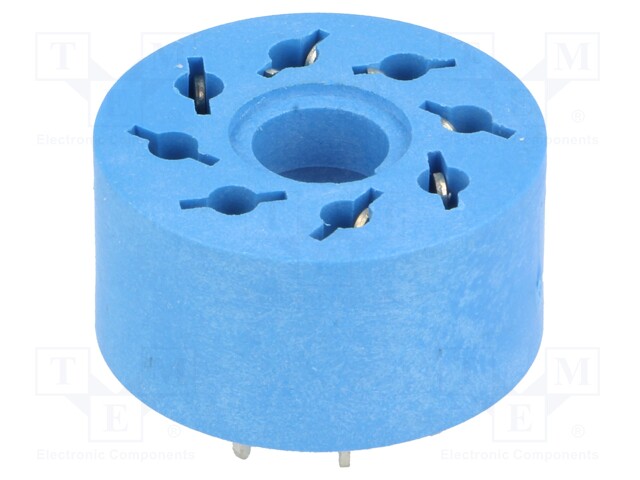 Socket; PIN: 8; 10A; 250VAC; Mounting: PCB; Leads: for PCB; -40÷70°C