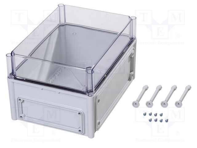 Enclosure: wall mounting; X: 280mm; Y: 380mm; Z: 230mm; EK; grey; IK08