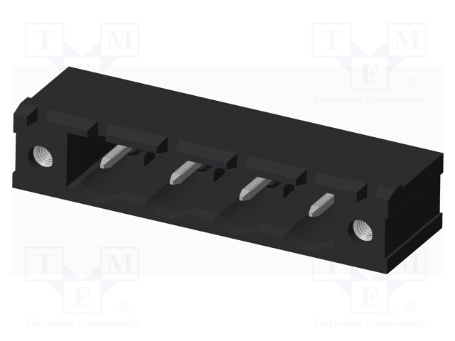 Connector: pluggable terminal block; socket; male; on PCBs