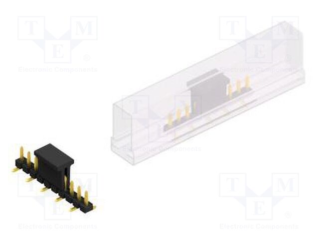 Connector: pin strips; pin header; male; PIN: 10; 2.54mm; SMT; 1x10