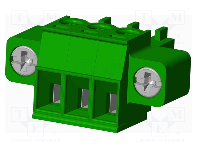 Connector: pluggable terminal block; plug; female; straight; 10A