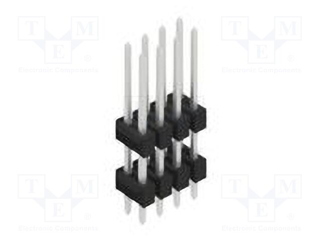 Connector: pin strips; pin header; male; PIN: 8; 2.54mm; THT; 2x4