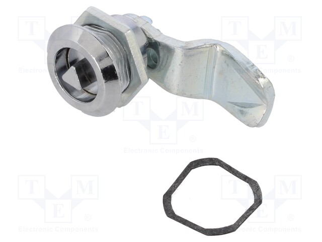 Lock; cast zinc; 10mm; Kind of insert bolt: T7; Body: black