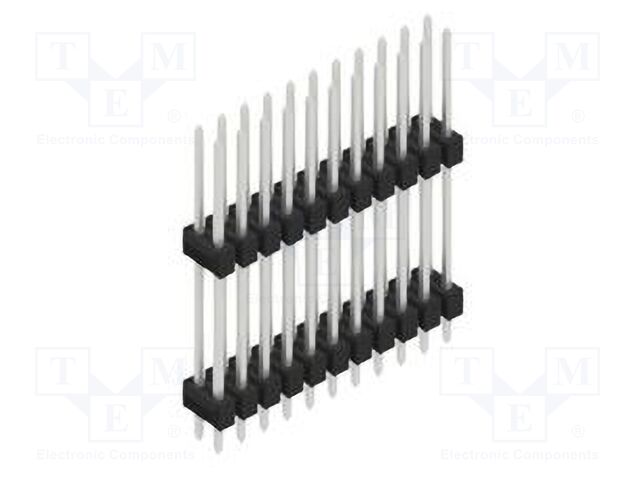 Connector: pin strips; pin header; male; PIN: 22; 2.54mm; THT; 2x11