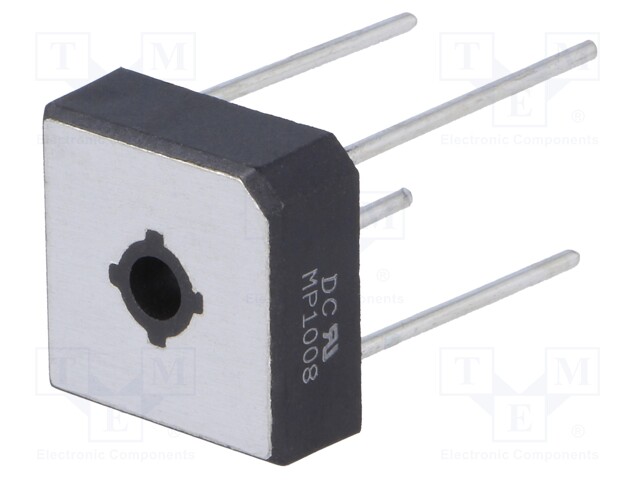 Single-phase bridge rectifier; Urmax: 800V; If: 10A; Ifsm: 240A