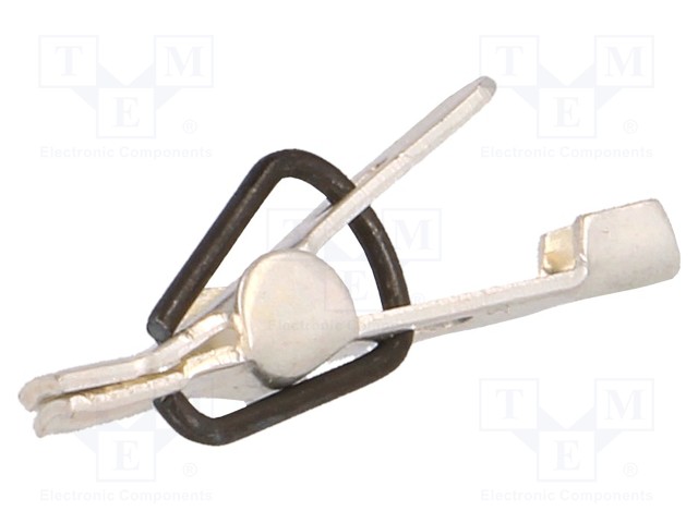 Crocodile clip; Grip capac: max.1.6mm; Contacts: brass/silicon