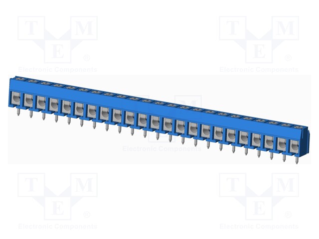 Connector: PCB terminal block; terminal; Plating: tinned; on PCBs