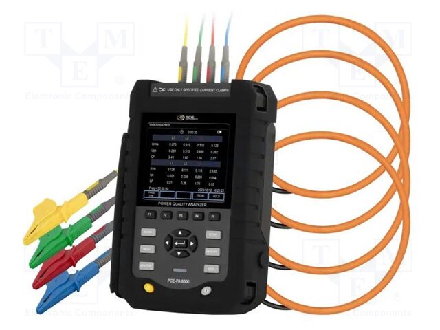 Meter: power quality analyser; LCD TFT 2,6"; Interface: LAN,USB