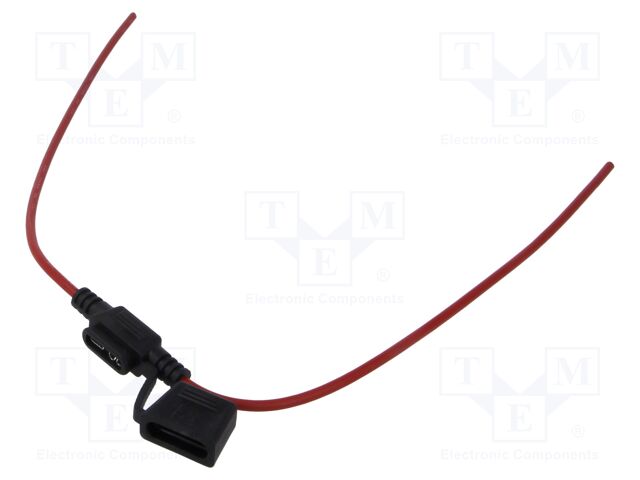 Fuse holder; 19mm; 30A; on cable; Leads: 2 leads; UL94V-0; IP67; 32V