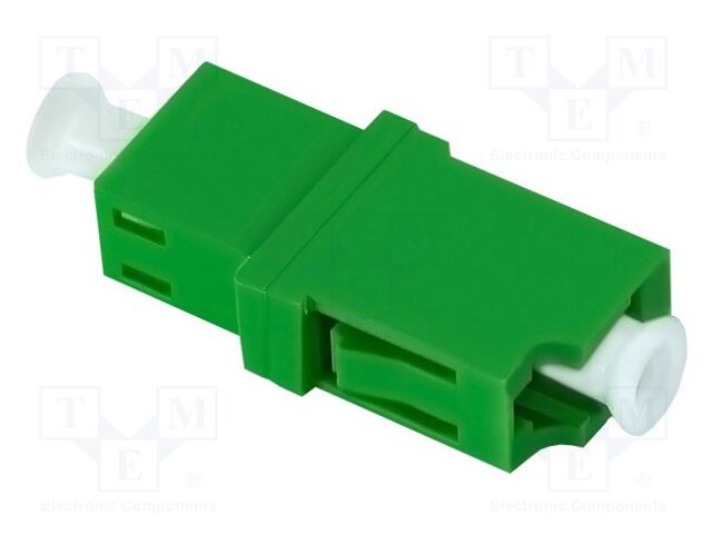 Transition: adapter; LC/APC,both sides; Connector colour: green