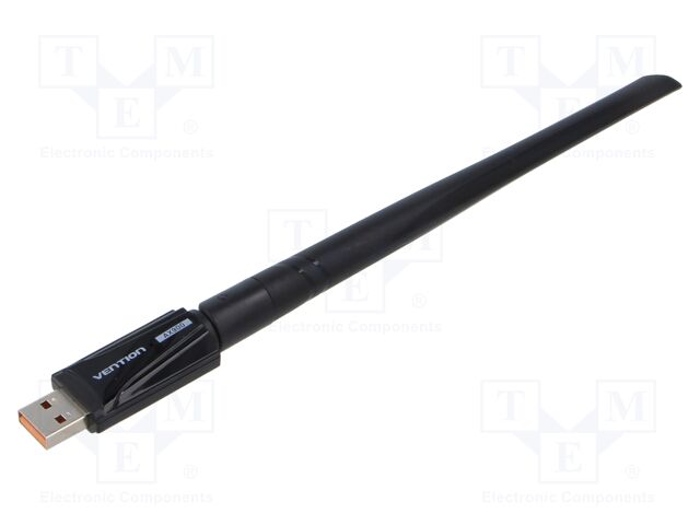 PC extension card: WiFi network; USB A plug; USB 2.0; black