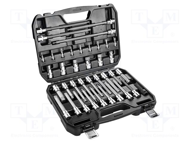 Wrench-set; Hex Plus key,RIBE,SPLINE,Torx®; Mounting: 1/2",1/4"