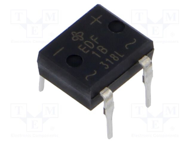 Bridge rectifier: single-phase; Urmax: 50V; If: 1A; Ifsm: 50A; DFM