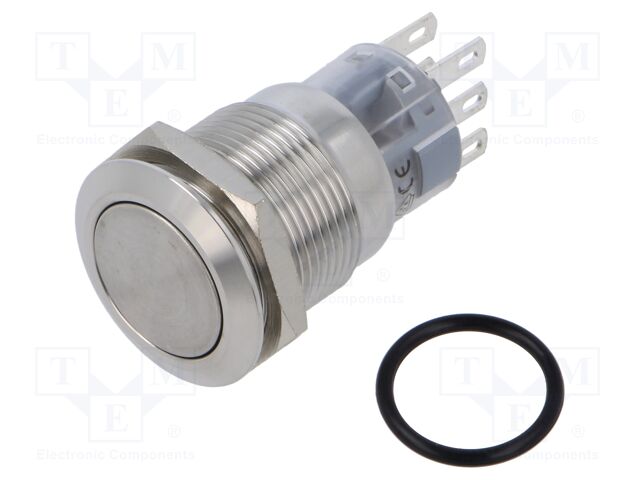 Switch: push-button; Stabl.pos: 1; NC x2 + NO x2; IP65; Pos: 2