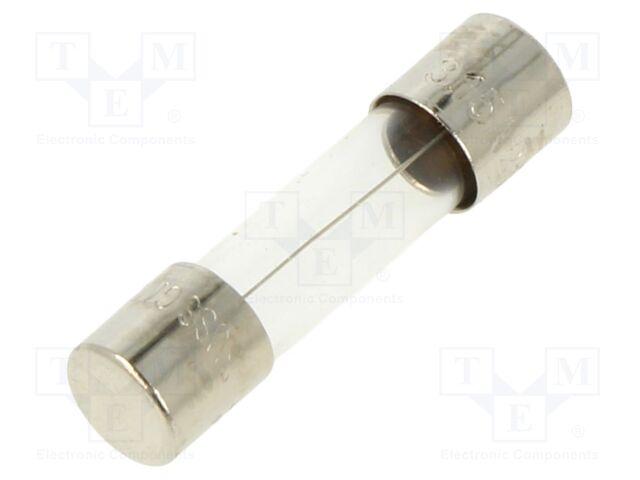 Fuse: fuse; medium time-lag; 3.15A; 250VAC; cylindrical,glass